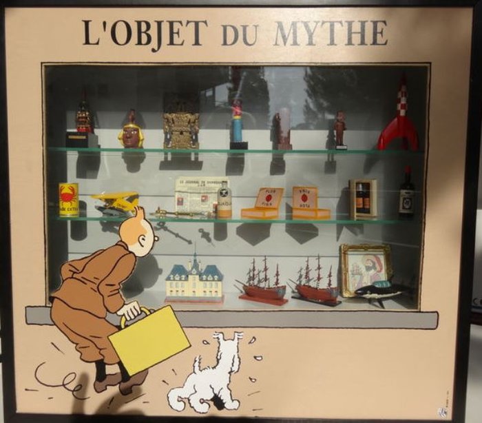 Hergé - La Vitrine Pixi rif. 39995 - set completo di 21 Pixies - Tintin - 21 x Objets du Mythe - (1993/1997)


