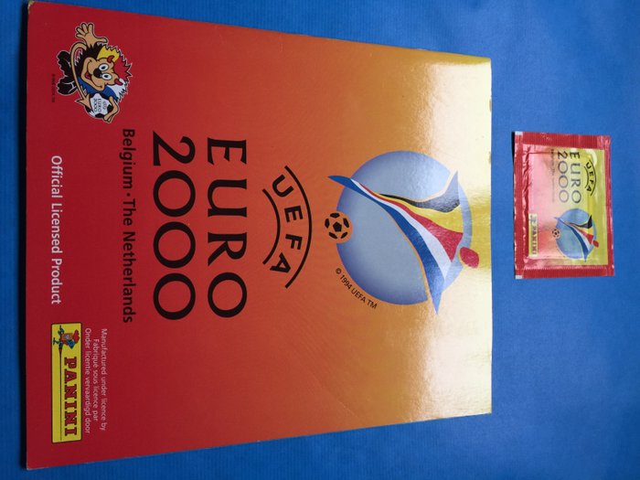 Panini - EURO 2000 - Complete album Dutch edition + Original unopened sticker pack.