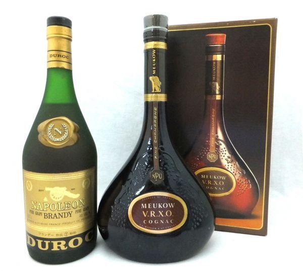Meukow V.R.X.O. Cognac & Duroc Napoleon Brandy - Catawiki