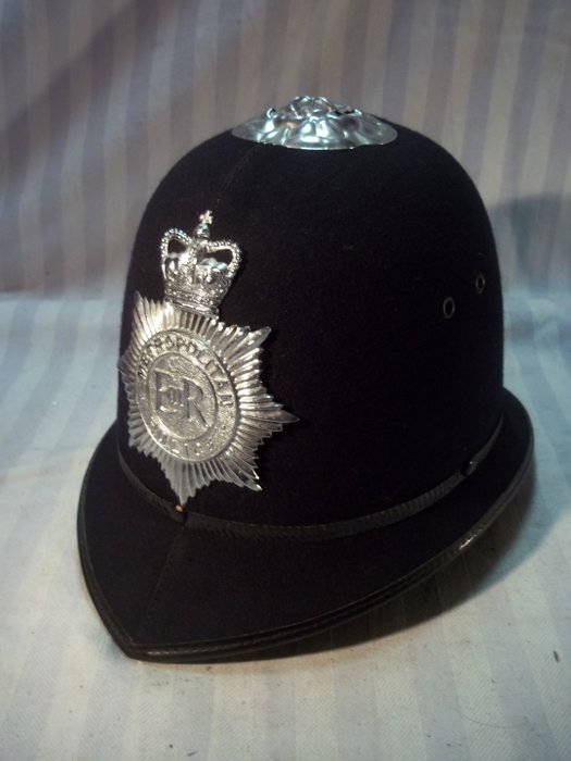 English bobby helmet police, Metropolitan police,