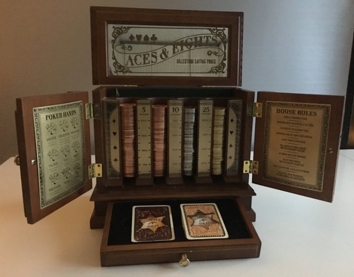 Franklin Mint Aces and Eights Collectors Edition Poker set