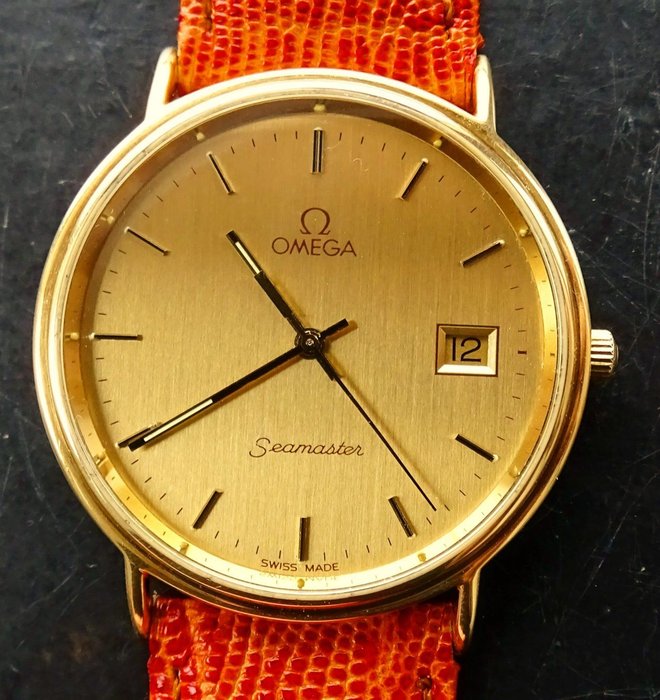golden omega watch