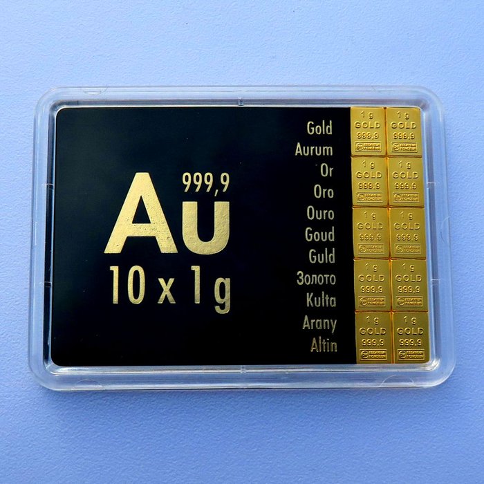 10 grams - Guld .999 - Valcambi - Förseglad och med intyg