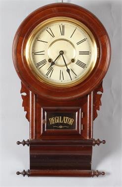 English mahogany pub regulator clock - Second half 20th century