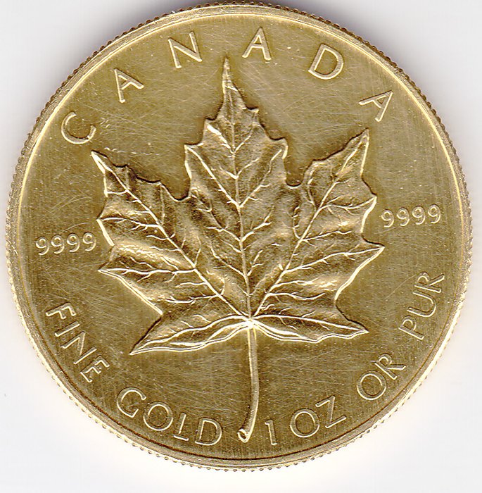 Canada – 50 dollars 1986 Maple leaf – 1 oz gold