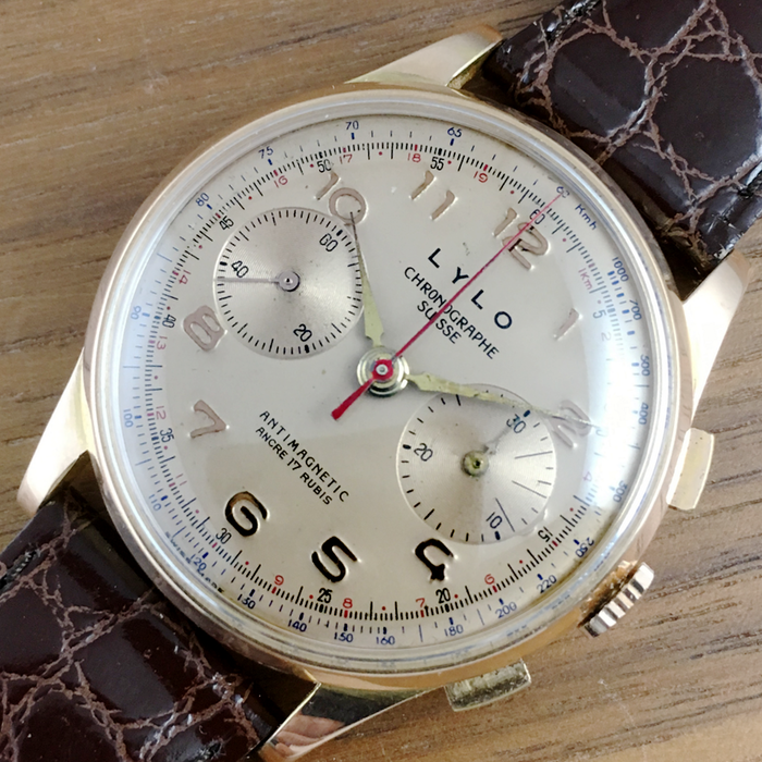 Lylo Suisse Chronographe - Men's XXL size watch - 1950  