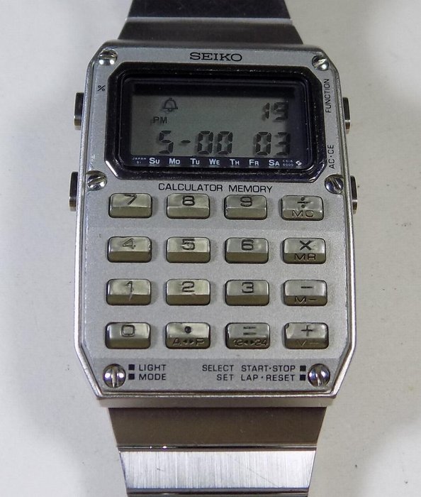 Seiko C515-5000 - Calculator Memory Alarm - LCD - 1982 - - Catawiki