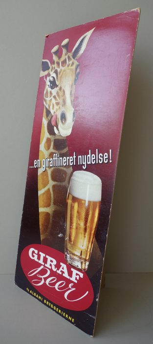 Giraffe Beer-two matching advertising signs-ca. 1965 - Catawiki
