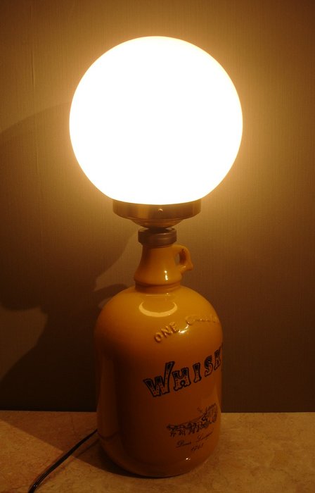 Table lamp 'Whisky one gallon Dover-Liverpool 1748' - 2nd half 20th century- United Kingdom
