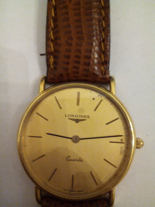 Longines – entièrement en or – année : 1980 – montre-bracelet homme.