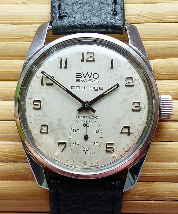 BWC SWISS COURAGE -- men's wristwatch from the 70s