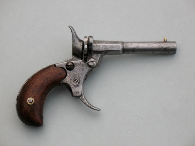 Small 6 mm-caliber flobert pistol cyclists gun ladies pistol - late 19th century