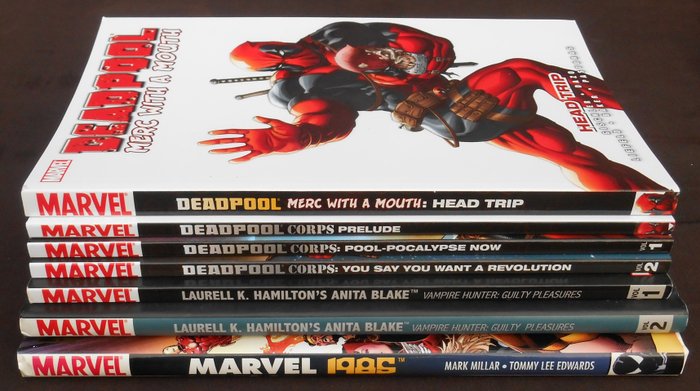 Deadpool 4x Anita Blake 1 2 Marvel 1985 2x Hc With