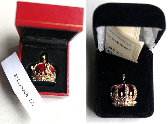 Crown of Queen Elizabeth II and Prussian Royal Crown 1889 - Wilhelm II.