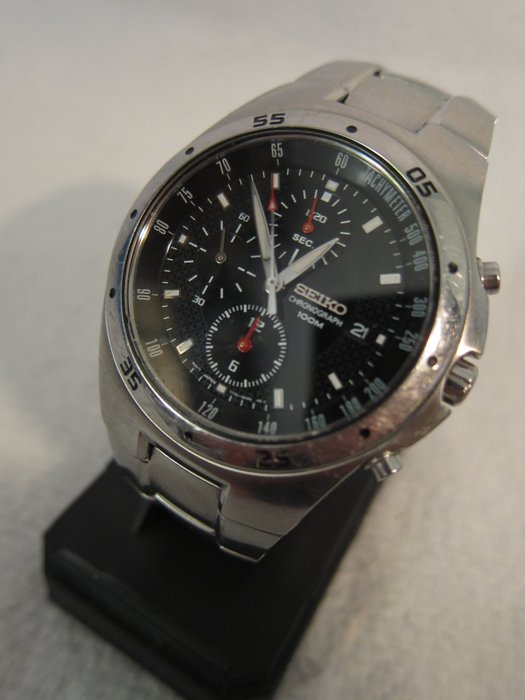 Seiko - 7T92-OECO - Chronograph Tachymeter - Men's wristwatch - 1990s ...