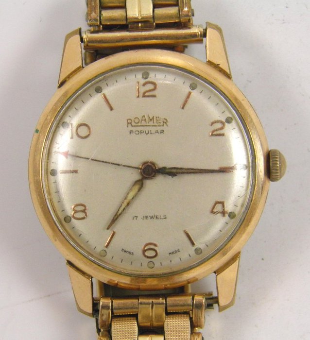 Roamer Popular a 17 rubini – orologio da polso da uomo – Anni '50-'60 