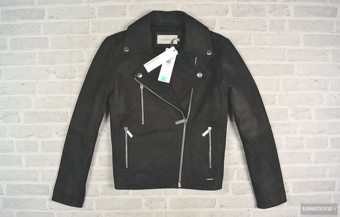 calvin klein ladies leather jacket