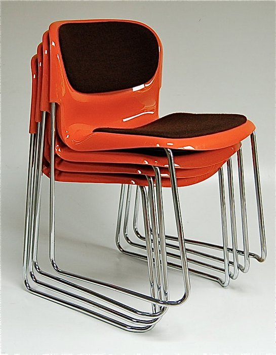 Gerd Lange voor Drabert - set van vier ‘SM400 K’ stoelen
