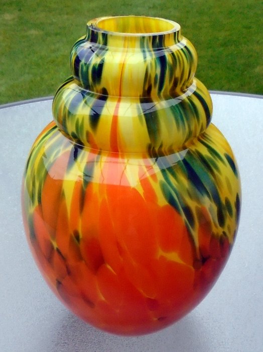 Verreries de Scailmont - Art Deco vase