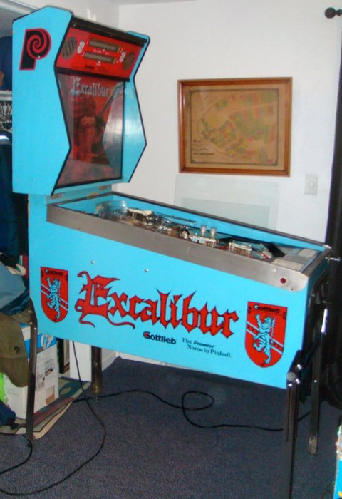 Pinball machine Gottlieb “Excalibur” from 1988
