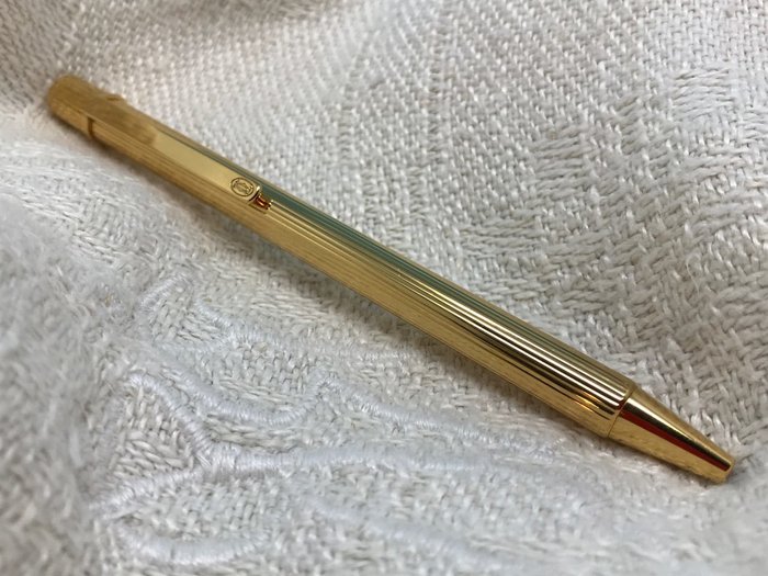 must de cartier gold plated ballpoint pen
