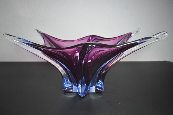Murano, Sommerso - blue/purple bowl (35 cm)