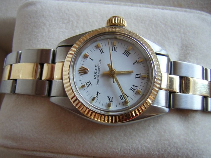 rolex oyster perpetual bicolor