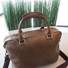 tommy hilfiger leather briefcase