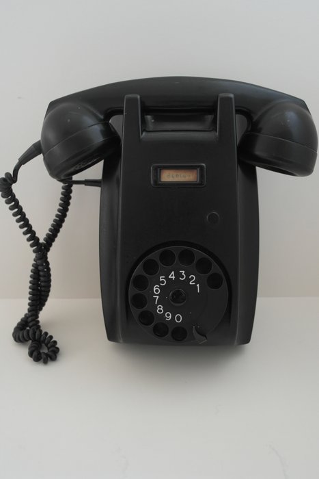 Bakeliet hang telefoon van Ericsson, PTT, ca. 1960