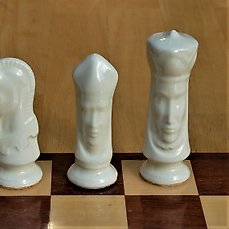 Details about  / Vintage Duncan Ceramic Rook Chess Piece Light Brown 3.25”