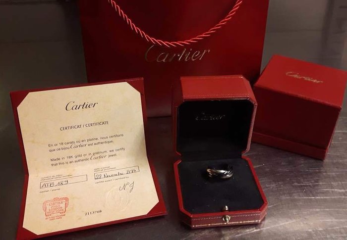 Cartier Trinity - 18 kt white gold and 