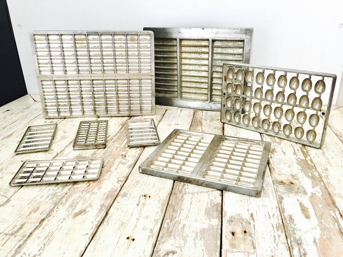 Original Droste and Tjoklat chocolate moulds - 1960s
