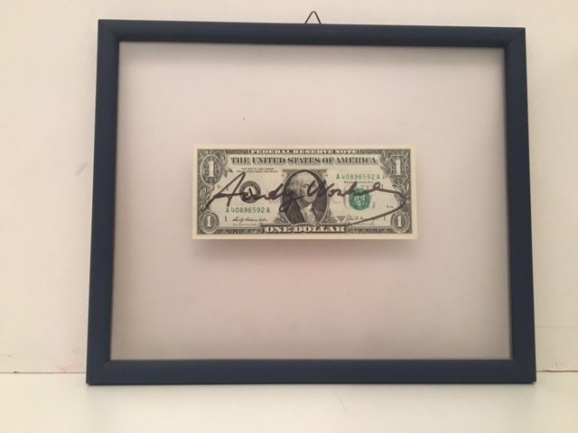 Andy Warhol (attributed to) - One Dollar Bill Signed 