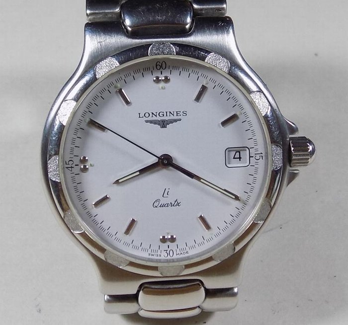 Longines Li Conquest - L1.621.4 -  Ornament Bezel - White - 1990 - Men's Wristwatch