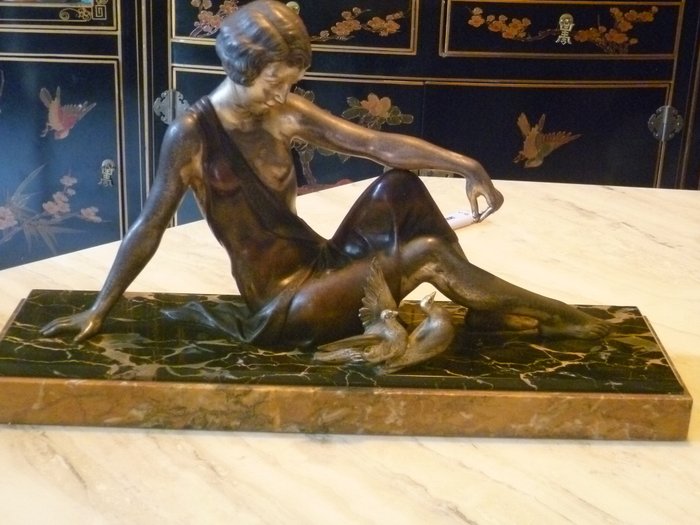 Armand Godard - Statue en bronze Art Deco