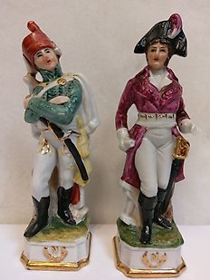 2 Nopoleon figurines - signed , france