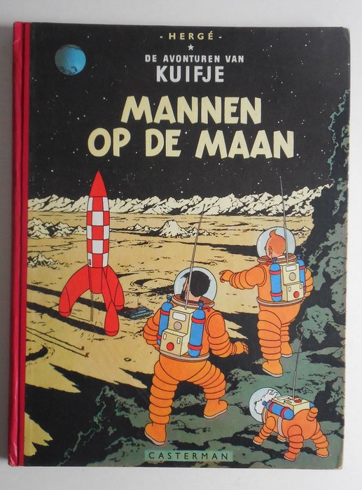 Kuifje 16 - Mannen op de maan - hc - 1e druk (1954)
