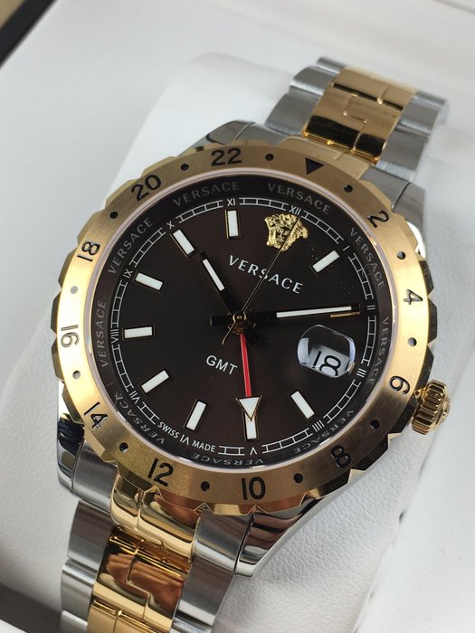 Versace Hellenyium GMT V1104 0017 - men's watch - Catawiki