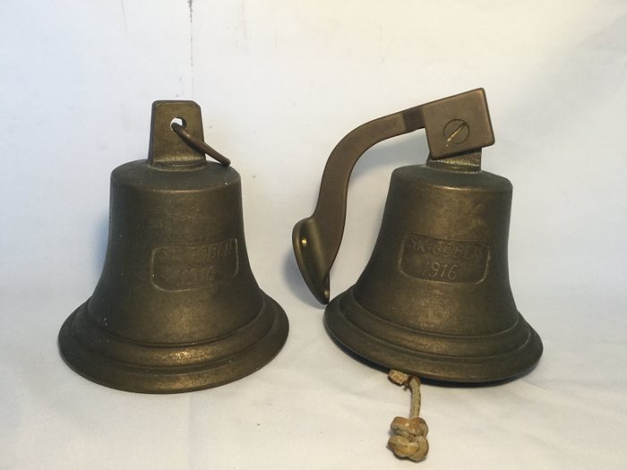 Two ship bells "SK Goben" 1916
