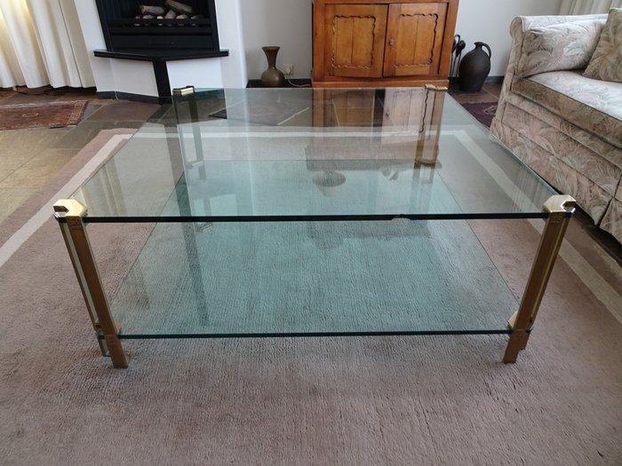 Peter Ghyczy - Brass glass coffee table