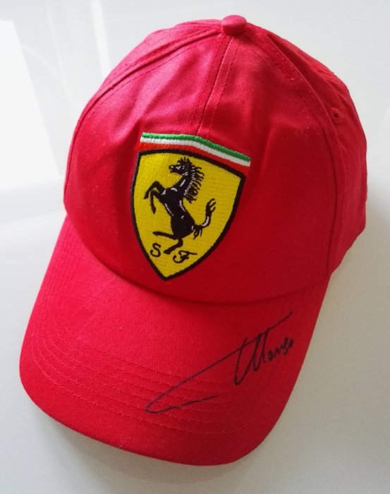 Original Ferrari Cap Autographed By Fernando Alonso Catawiki