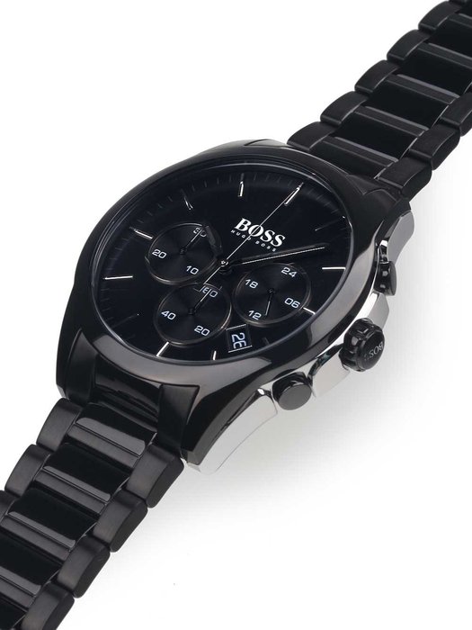 Hugo Boss 1513365 Onyx Chronometer PVD black steel band - Catawiki