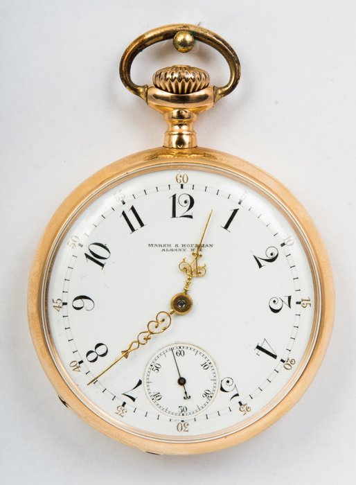 a rare Patek Philippe pocket watch retailed by Marsh & Hoffman, Albany ...