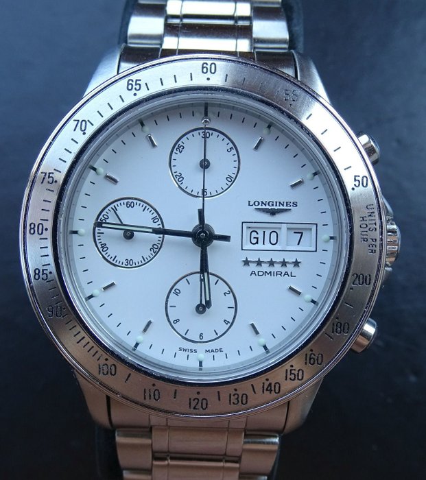 Longines Admiral 5 stars elegant automatic men's chronograph L36034