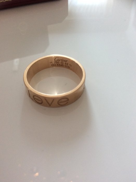 cartier love ring sizing