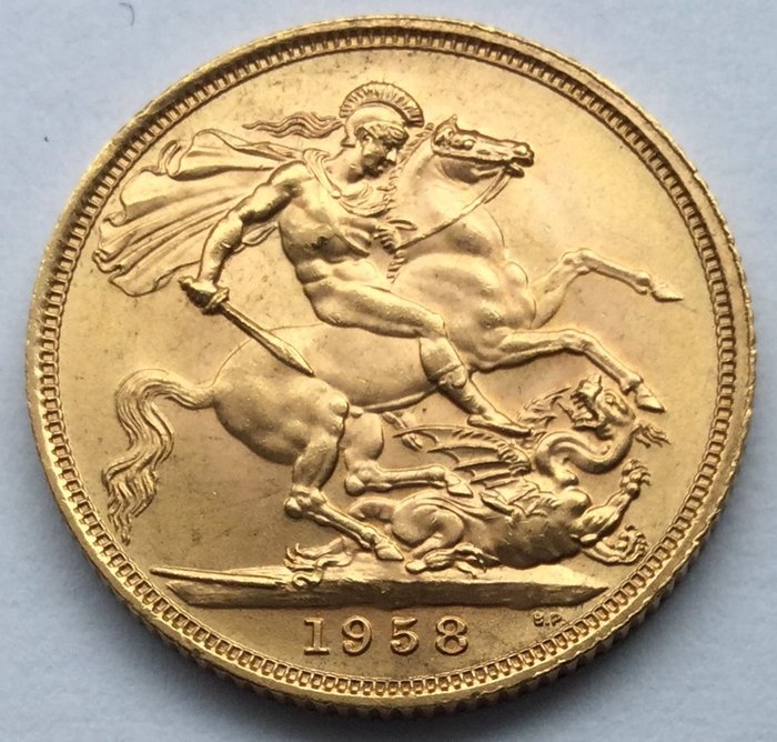 Großbritannien - Sovereign 1958 - Elizabeth II - Gold