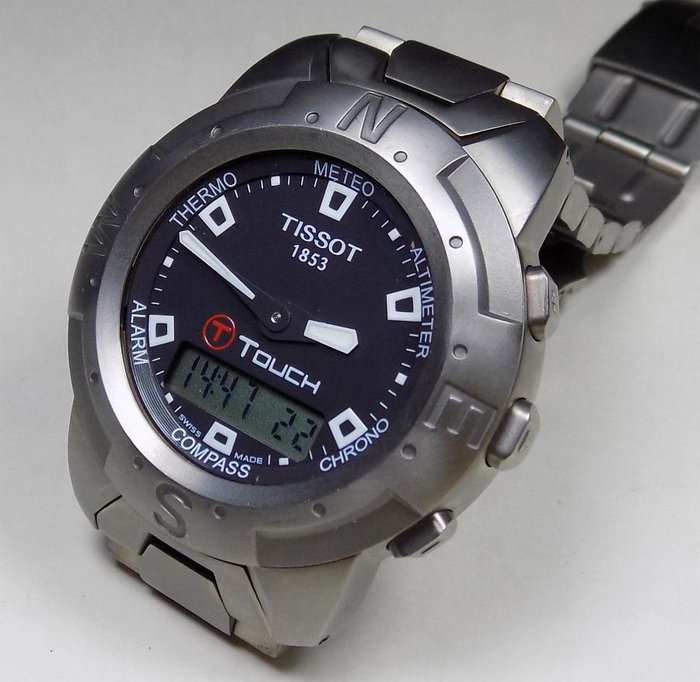 Tissot T-Touch Titanium - Smart Watch - Multifunctional - 2010's - Men's Wristwatch