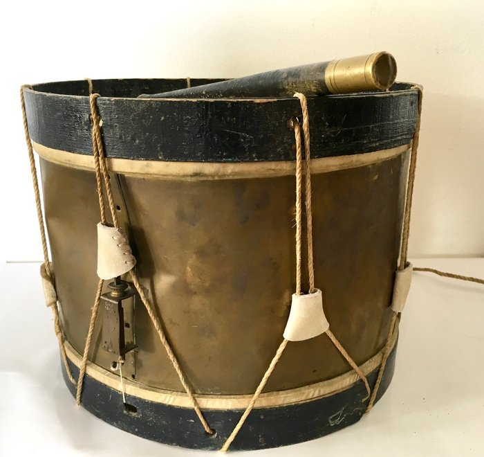Antique French military drum