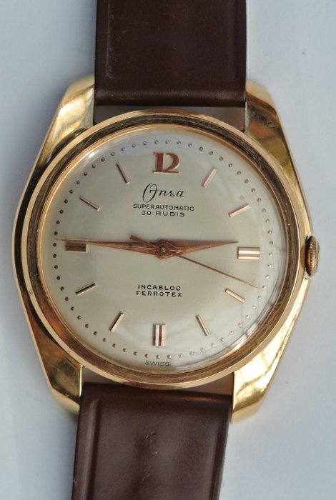 ONSA - Superautomatic - Gold men's wristwatch - 1950s