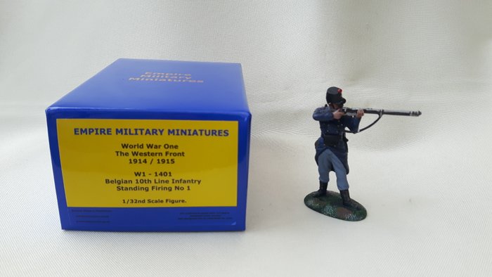 Empire Miniatures WW1 W1-1401 Belgian 10th Line Infantry Standing Firing No 1. 